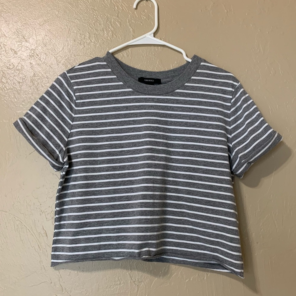 Forever 21 Striped Crop Top